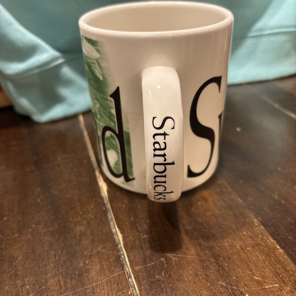 16 oz Coffee Cup Tea Mug: STARBUCKS 2002 SWITZERLAND; City Mug Collectors Series - Picture 4 of 6